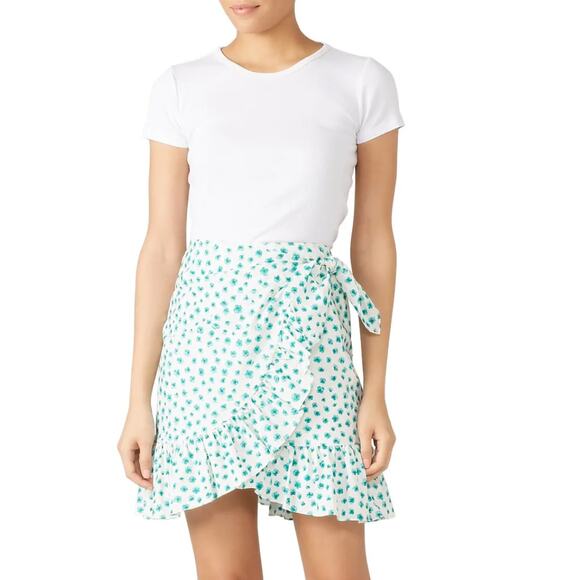 Rebecca Taylor Emerald Daisy Skirt EUC Size 4 - Picture 1 of 3